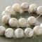 7mm Light Grey Mother of Pearl Round Beads by Bead Landing™